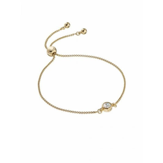 GOLD CRYSTAL PULL CHAIN BRACELET