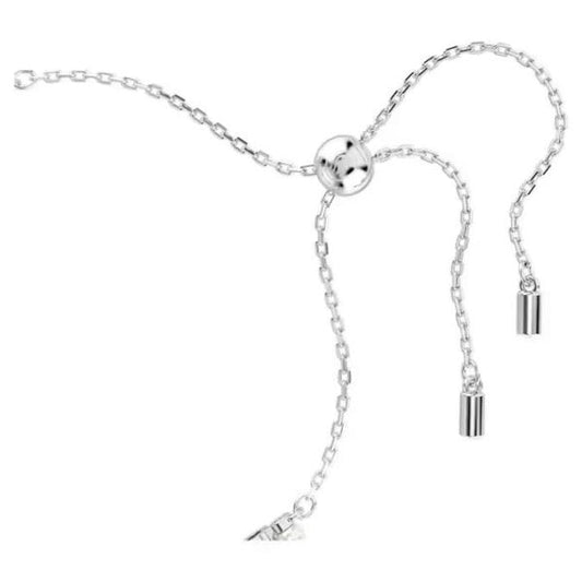 Matrix bracelet, Crystal pearl, Round, White
