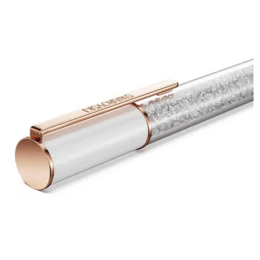 Crystalline Lustre ballpoint pen, White, Rose gold
