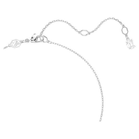 Matrix pendant, Crystal pearl, Round cut, White