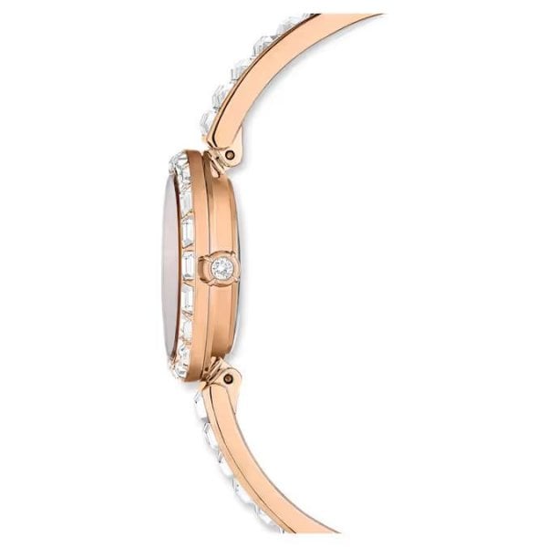 Matrix Bangle watch, Swiss, Crystal bracelet, Rose