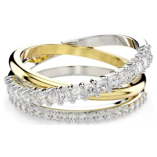 Hyperbola ring, Mixed cuts, White, Mixed, S50