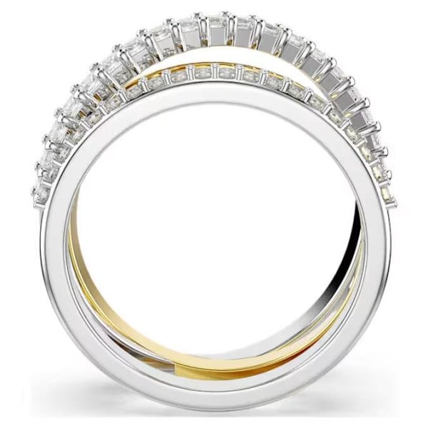 Hyperbola ring, Mixed cuts, White, Mixed, S50