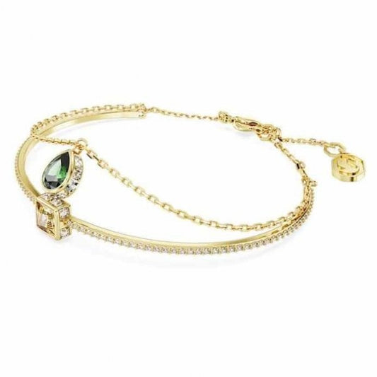 Stilla bangle, Mixed cuts, Multicolored, Gold-tone