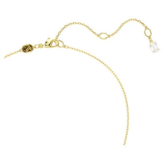 Stilla pendant, Square cut, White, Gold-tone