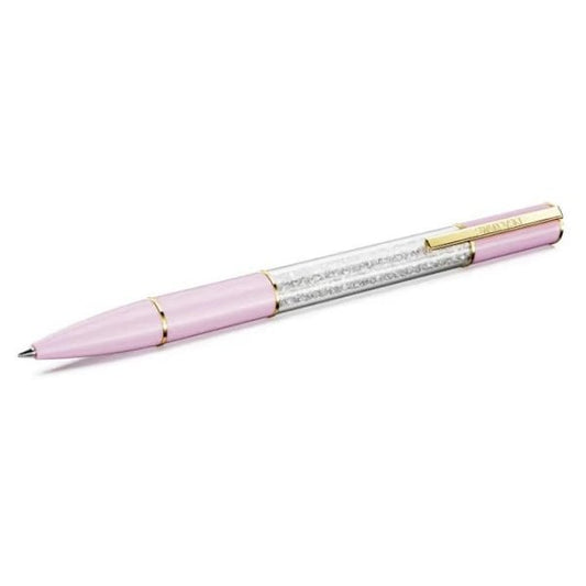 Crystalline Lustre ballpoint pen, Pink, Gold-tone