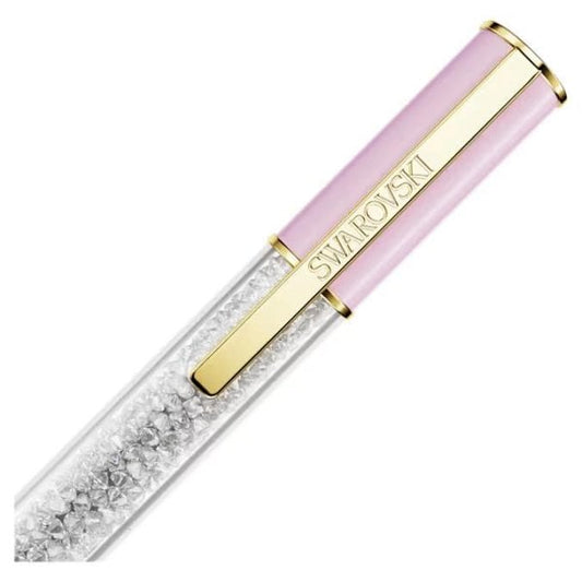Crystalline Lustre ballpoint pen, Pink, Gold-tone