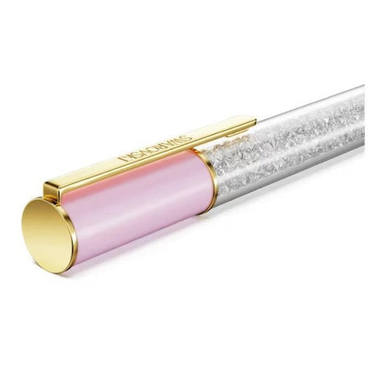 Crystalline Lustre ballpoint pen, Pink, Gold-tone