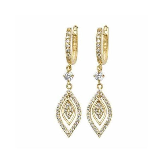 9CT YELLOW GOLD DROP EARRINGS