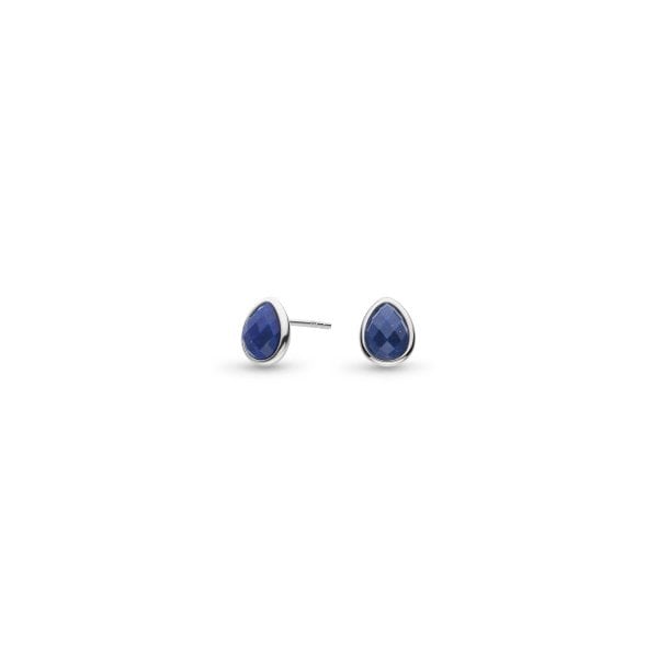 Coast Pebble Azure Gemstone Stud Earrings