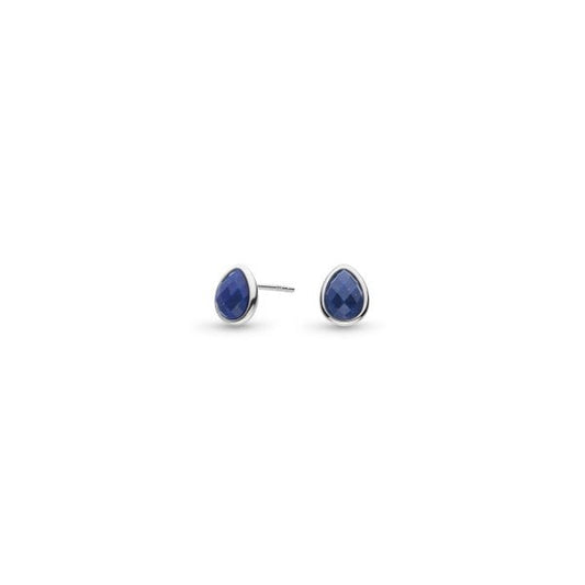 Coast Pebble Azure Gemstone Stud Earrings