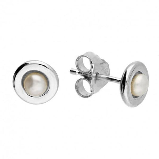 Sterling Silver Earrings - Freshwater Pearl Stud