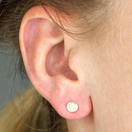 Sterling Silver Earrings - Freshwater Pearl Stud
