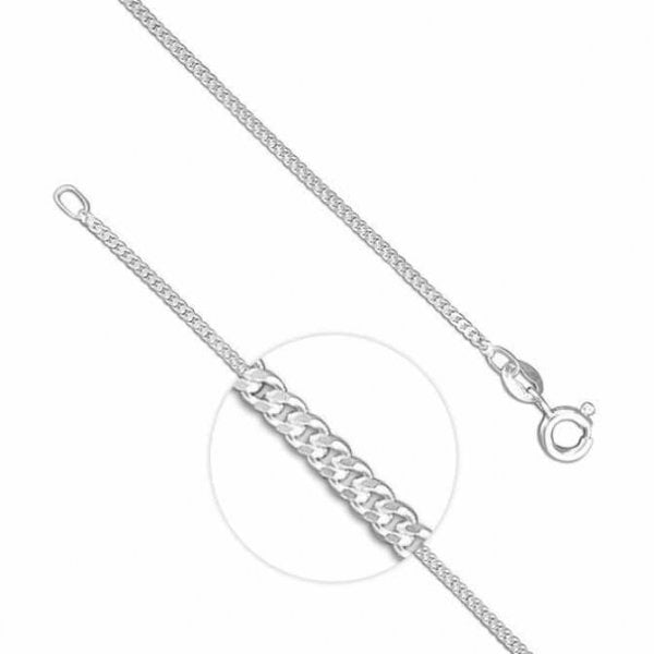 Sterling Silver Necklace 51cm