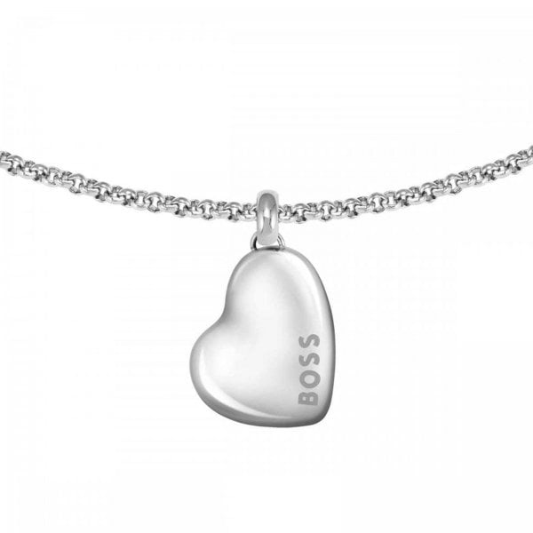 Ladies Honey Silver Heart Bracelet
