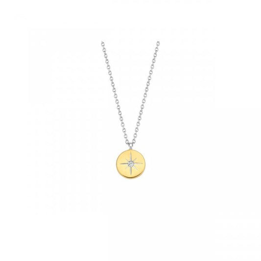 Silver Gold Plated Star Necklace