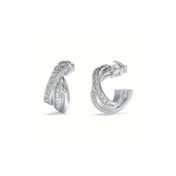 Ladies Guess 17mm Perfect Links Mini Hoop Earrings