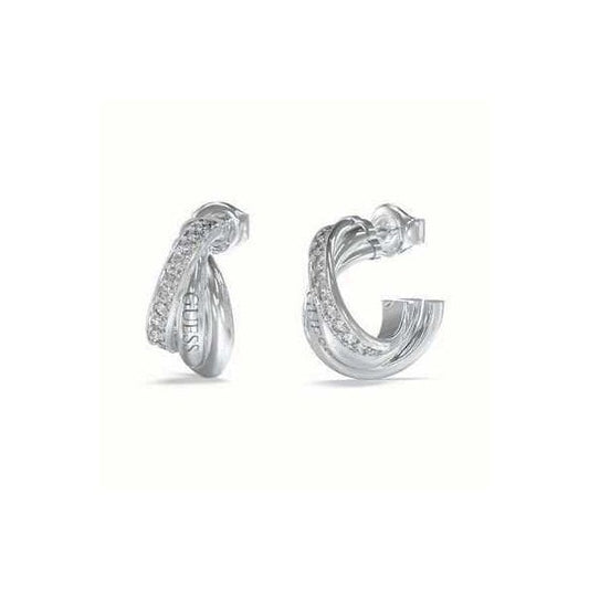 Ladies Guess 17mm Perfect Links Mini Hoop Earrings