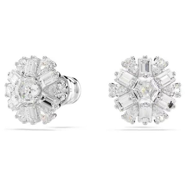 Idyllia stud earrings, Mixed cuts, Snowflake