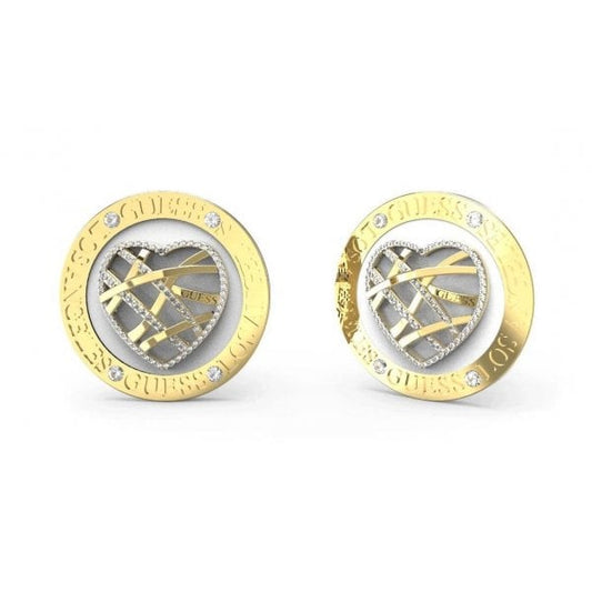 Yellow Gold Plated Stainless Steel Ladies Earrings