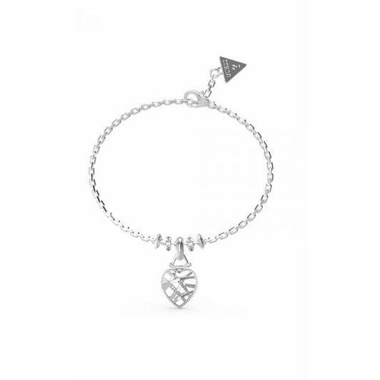 Ladies Stainless Steel Heart Cage Bracelet