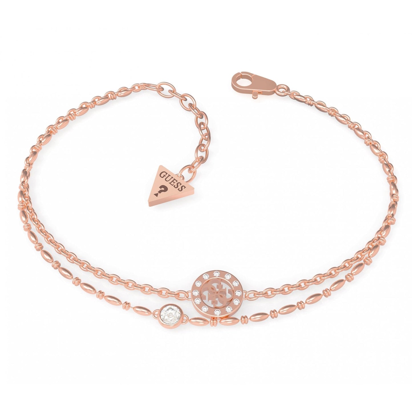 Rose Gold Plated Double CZ Bracelet