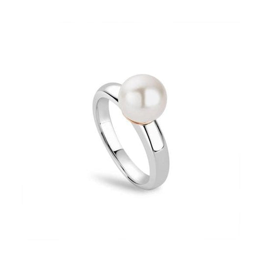 Beachcomber Silver and Rose Pearl Ring (SIZE M)