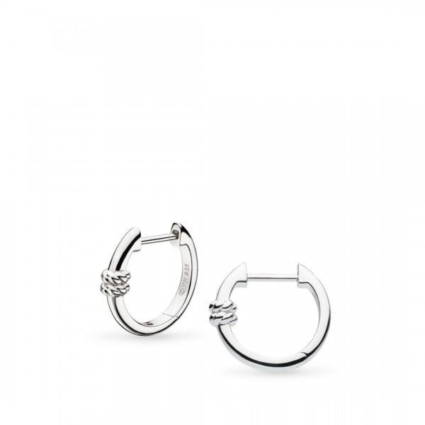 Marina Rope Bar Hinged Hoop Earrings