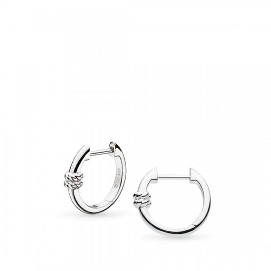 Marina Rope Bar Hinged Hoop Earrings