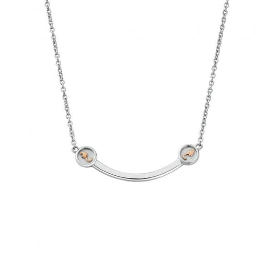 Tree Of Life Insignia Silver Curve Necklace