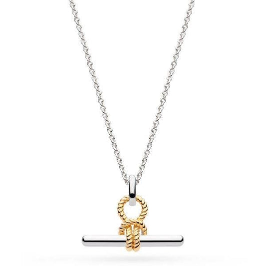 Marina Rope Knot T-Bar Golden Necklace