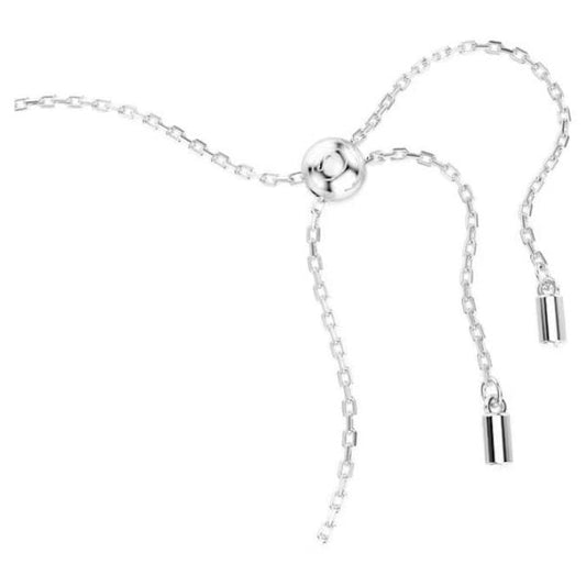 Matrix Tennis bracelet, Mixed, Blue, Rhodium, M