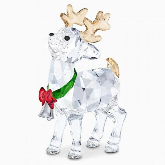 Joyful Santa's Reindeer Ornament