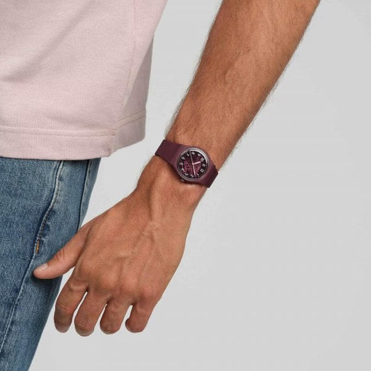 SWATCH ESSENTIALS THRU THE CROWN GLASS