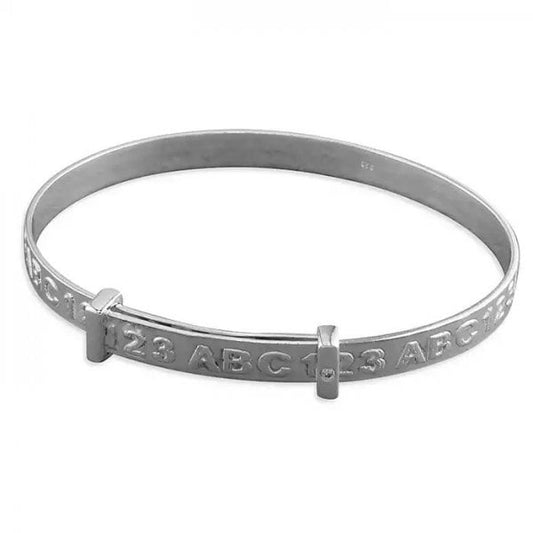 Sterling Silver Children's Bangle - Expanding