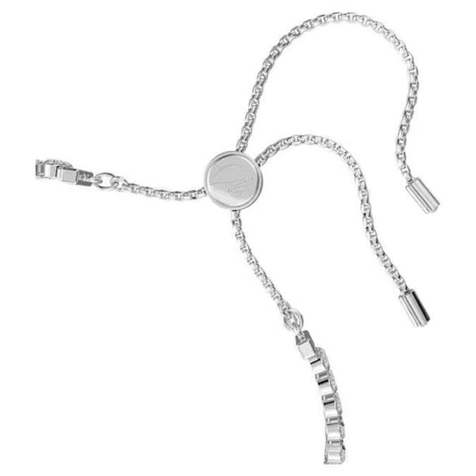 Subtle Bracelet, White, Rhodium plated