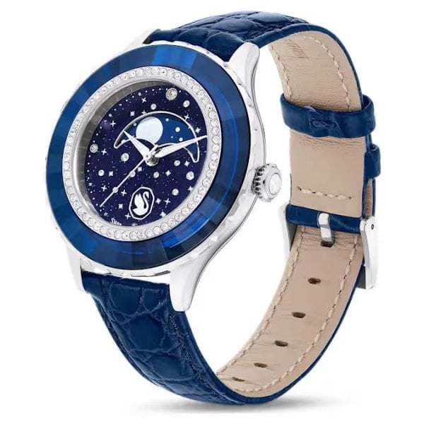 Octea Moon watch, Swiss Made, Moon, Leather