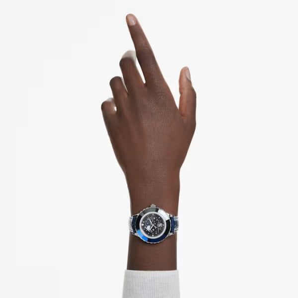 Octea Moon watch, Swiss Made, Moon, Leather