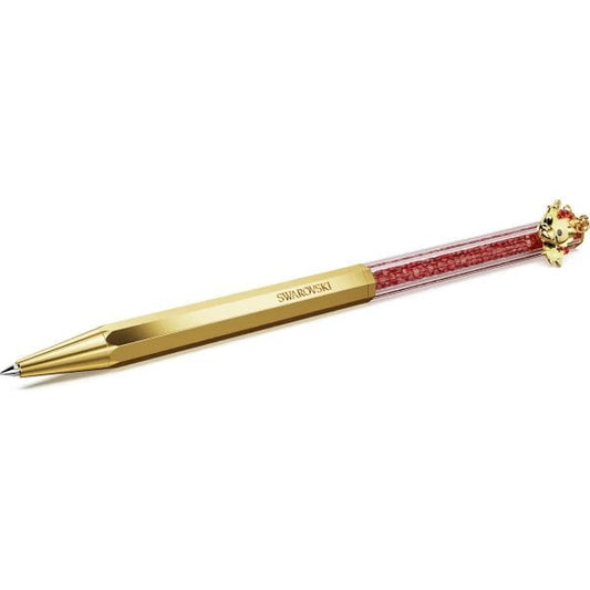 Crystalline Dragon & Phoenix ballpoint pen, Gold