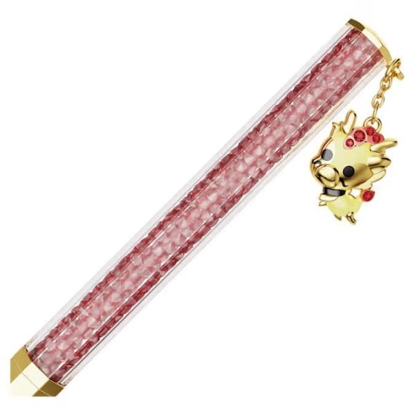 Crystalline Dragon & Phoenix ballpoint pen, Gold