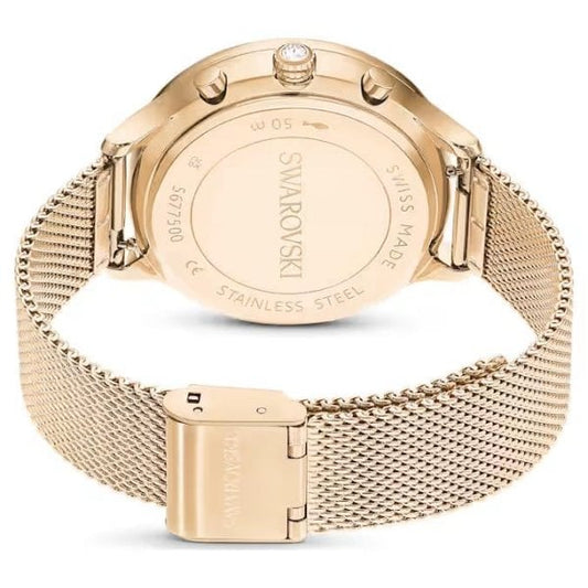Nova Chrono watch, Swiss, Metal bracelet, Gold ton