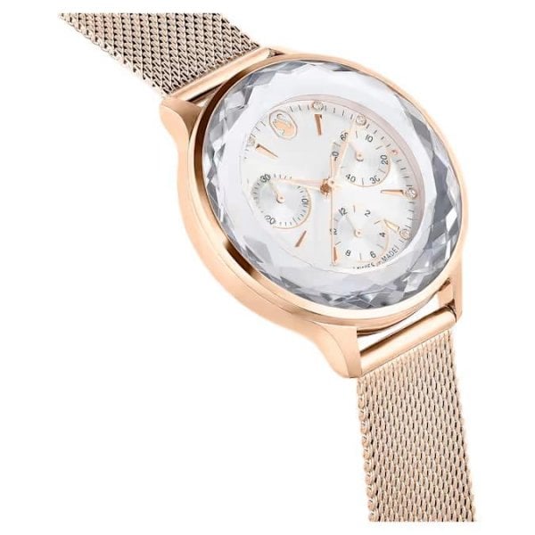 Nova Chrono watch, Swiss, Metal bracelet, Rose Gol
