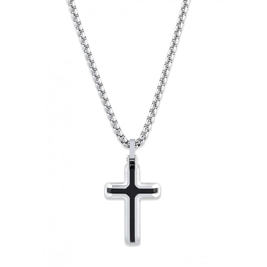 Gents Stainless Steel Pendant Black IP Plating