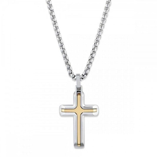 Stainless Steel Pendant Gold IP Plating 50cm
