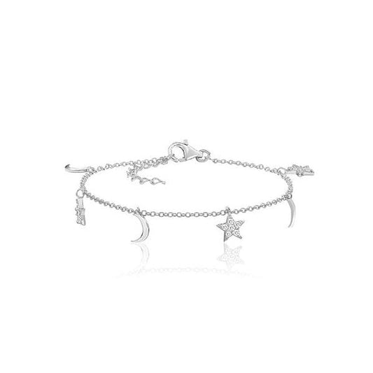 FINE STAR & MOON BRACELET