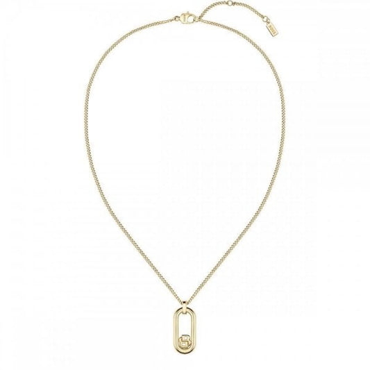 Ladies Double B Swing Gold Plated Necklace