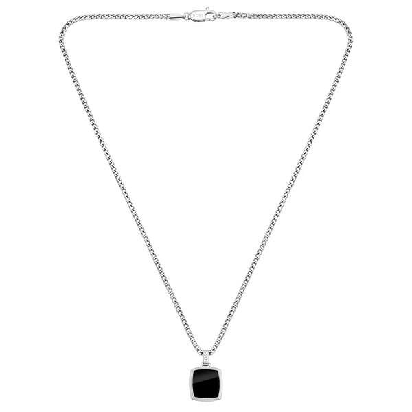 Men's Odell Black Pendant Necklace