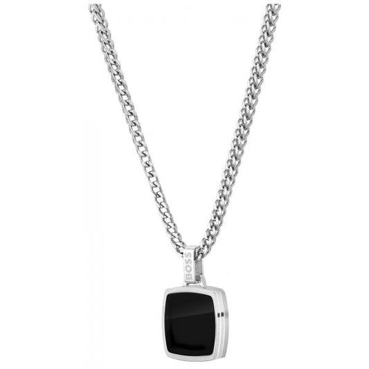 Men's Odell Black Pendant Necklace