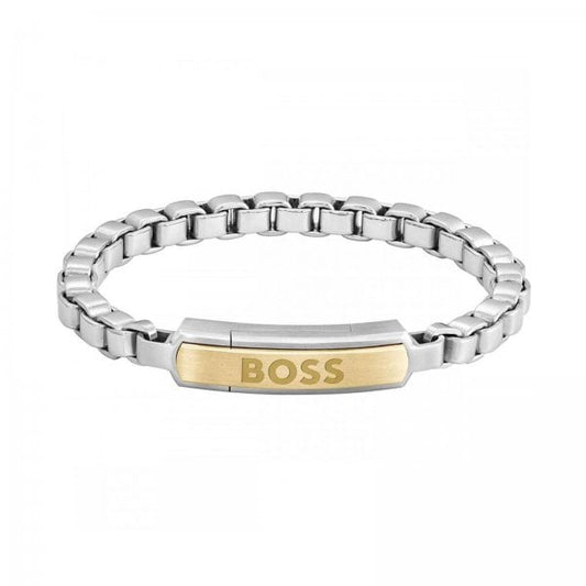 Gents Devon Two Tone Chain Bracelet