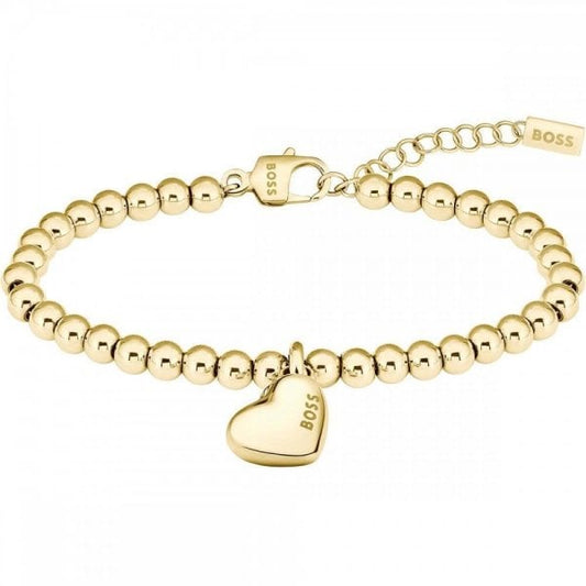 Ladies Honey Heart Gold Plated Bracelet